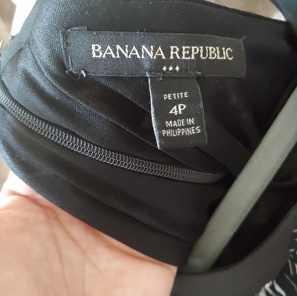 Banana Republic Factory Petite Black Sleeveless Mini Cocktail Dress Size 4P - Picture 15 of 15